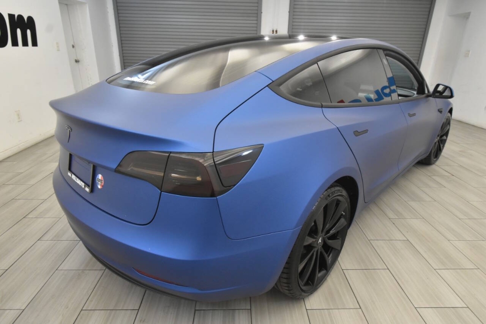 2018 Tesla Model 3 Performance AWD 4dr Fastback, Blue, Mileage: 35,496 - photo 4