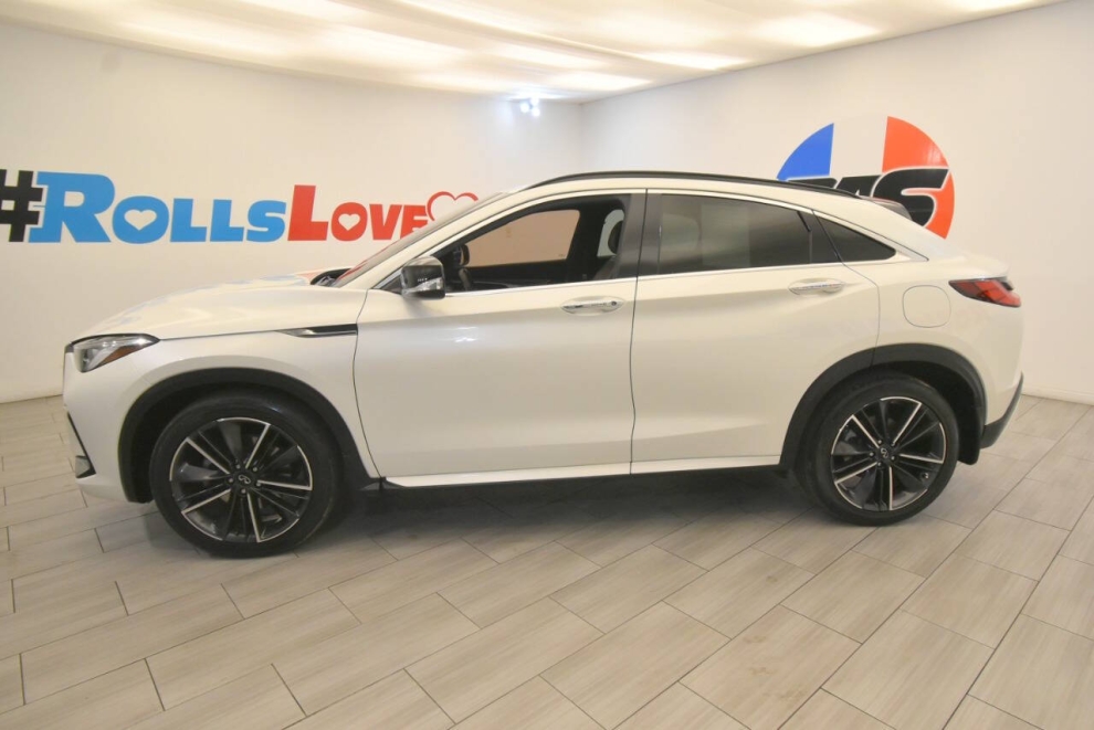 2022 Infiniti QX55 Luxe AWD 4dr Crossover, White, Mileage: 69,220 - photo 1