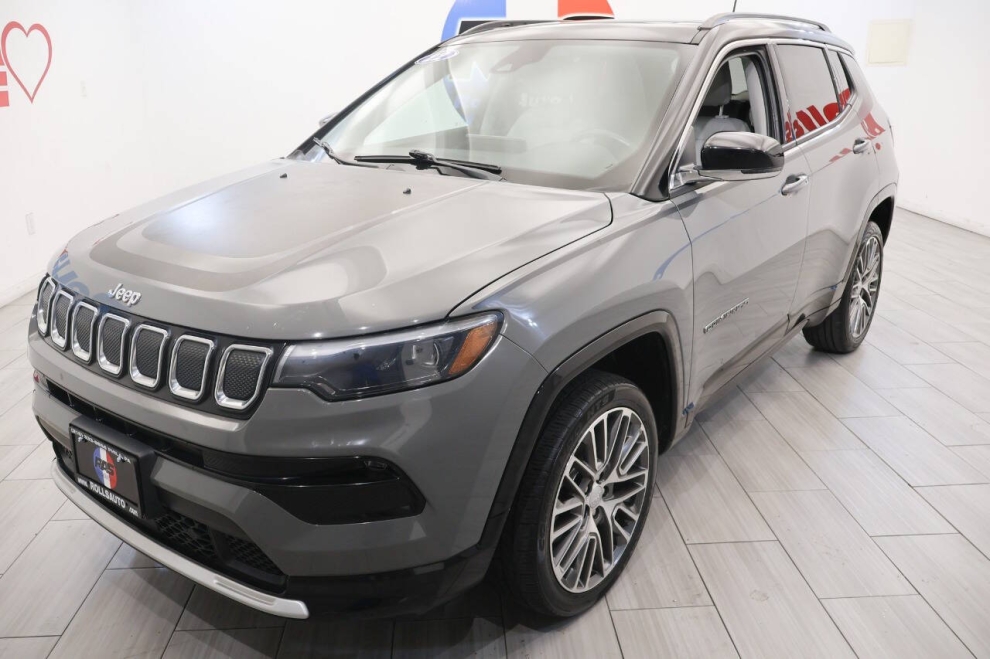 2022 Jeep Compass Limited 4x4 4dr SUV, Gray, Mileage: 58,291 