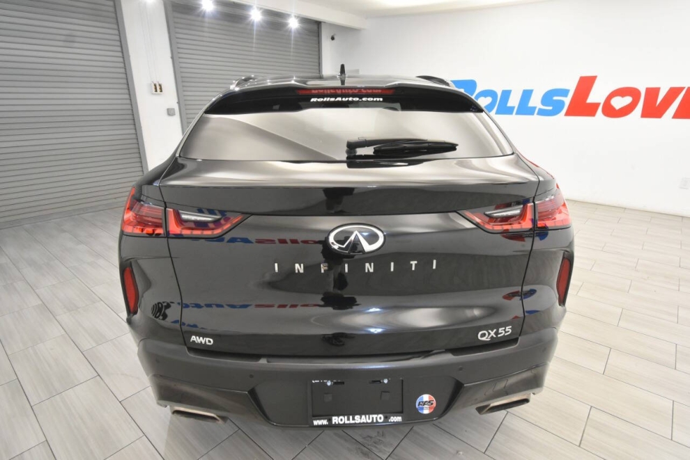 2023 Infiniti QX55 Luxe AWD 4dr Crossover, Black, Mileage: 49,530 - photo 3