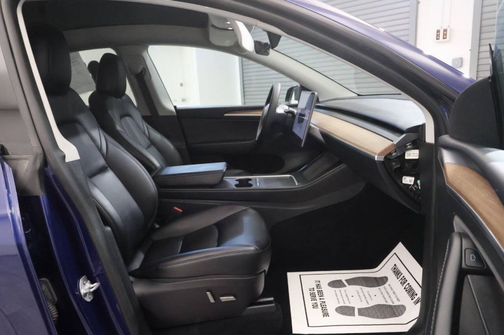 2023 Tesla Model Y Base AWD 4dr Crossover, Blue, Mileage: 45,491 - photo 16