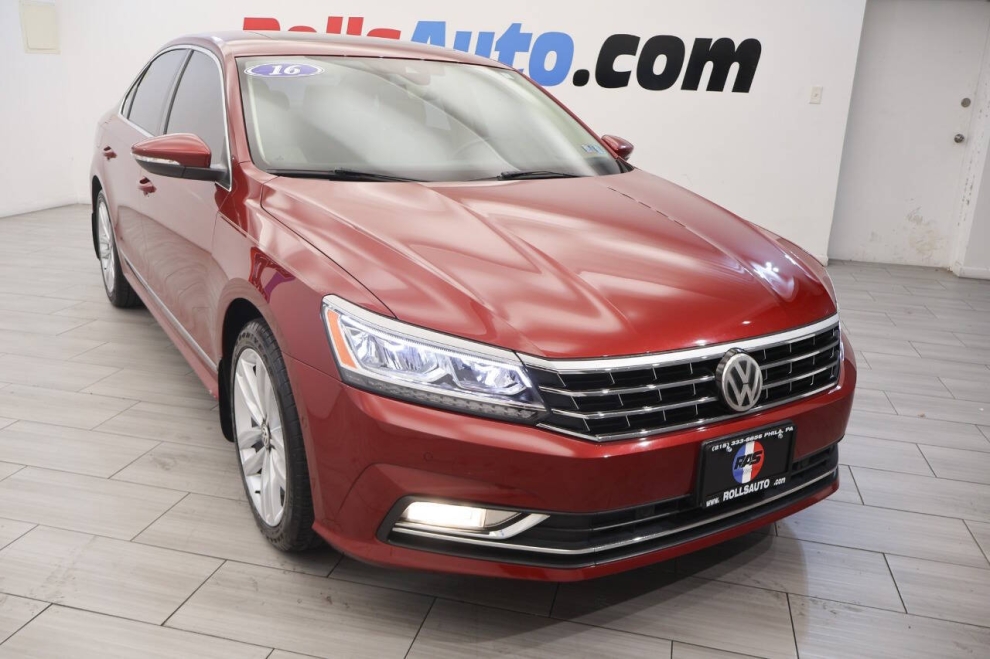 2016 Volkswagen Passat 1.8T SEL 4dr Sedan PZEV, Red, Mileage: 75,259 - photo 6