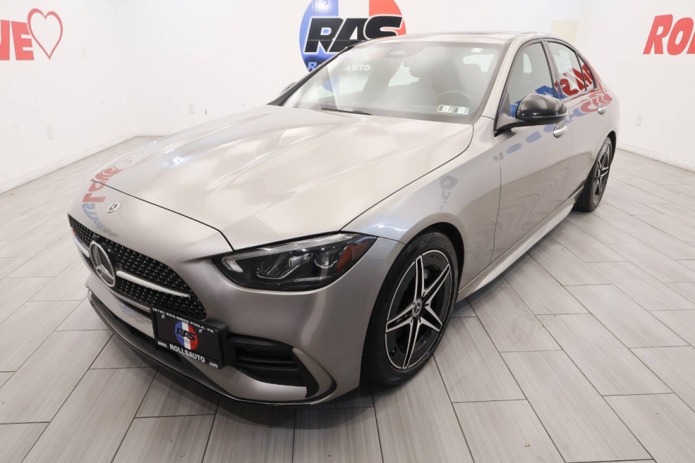 2023 Mercedes-Benz C-Class C 300 4MATIC AWD 4dr Sedan, Silver, Mileage: 61,659 