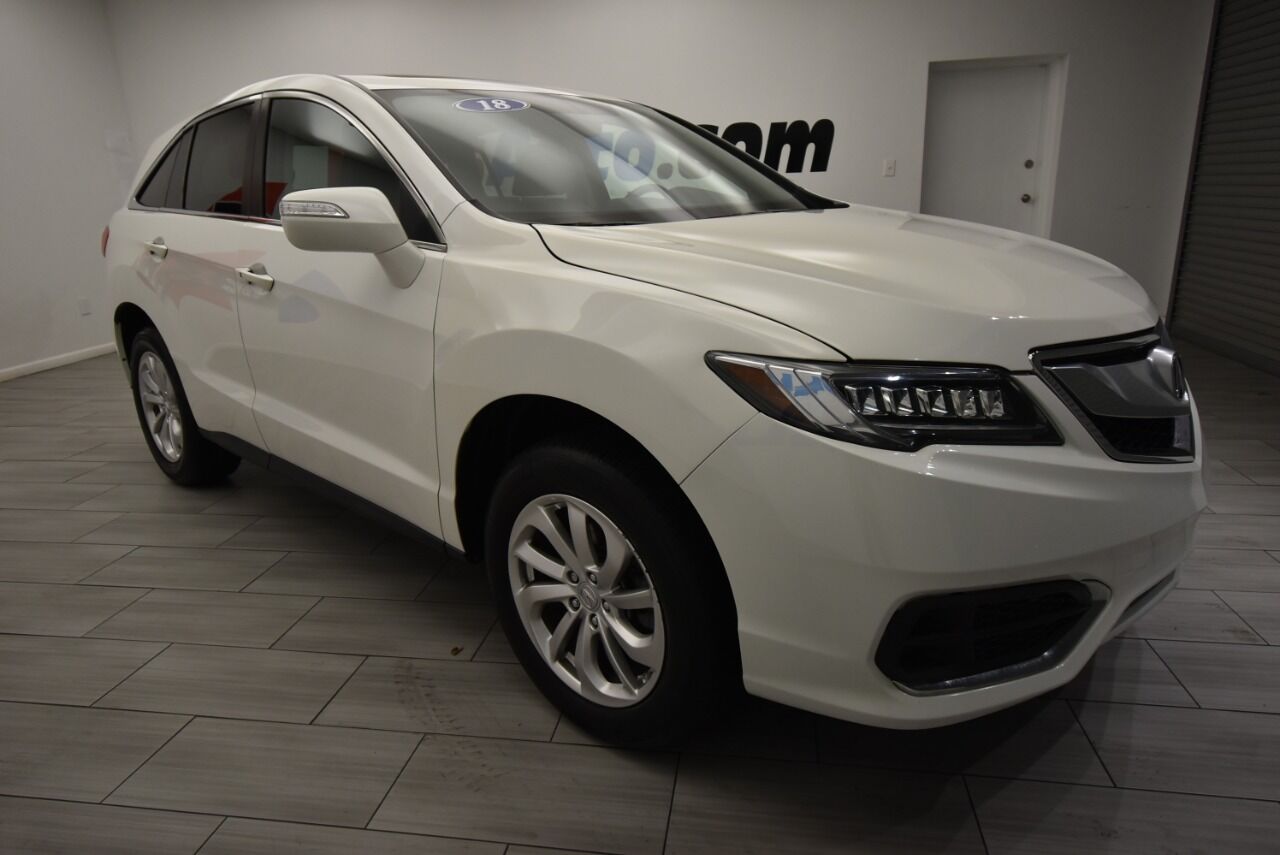 Used 2018 Acura RDX Base AWD 4dr SUV, Stock 12787, White, Mileage