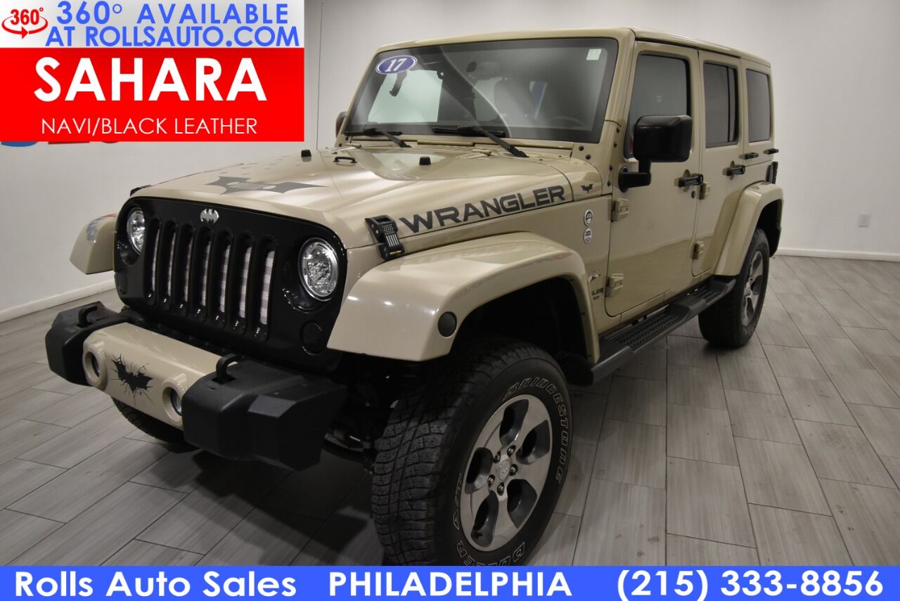 Used 2017 Jeep Wrangler Unlimited Sahara 4x4 4dr SUV in Philadelphia, PA |  Rolls Auto Sales