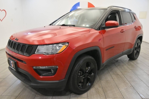 2021 Jeep Compass Altitude 4x4 4dr SUV, Red, Mileage: 60,348