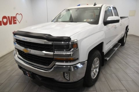 2017 Chevrolet Silverado 1500 LT 4x4 4dr Double Cab 6.5 ft. SB, White, Mileage: 105,262